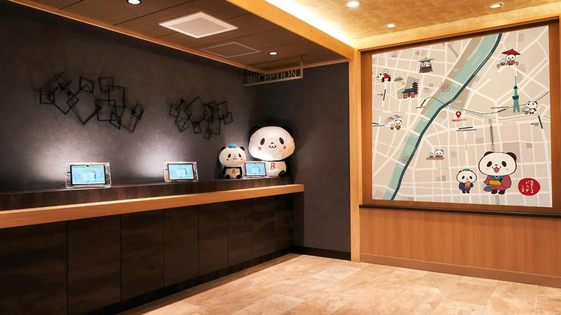 Pensionat Rakuten Stay Tokyo Asakusa Okaimono Panda Twin Room B Japan